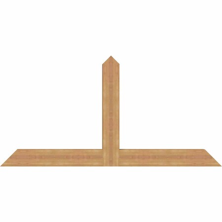 Ekena Millwork Portland Timber Gable Bracket, Western Red Cedar, 72"W x 36"H x 3 1/2"D x 5 1/2"F, 12/12 Pitch GBW072X36X0406POR00SWR